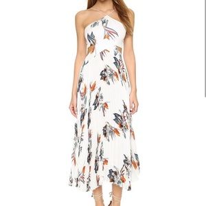 Elle Sasson Floral Silk Midi Dress